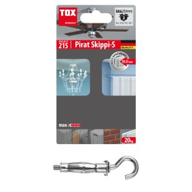 Inkarinis varžtas GKP TOX Pirat Skippi-S, M6/52 mm, su kabliu, 2 vnt.