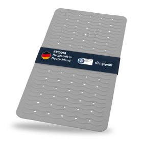 Vonios kilimėlis RIDDER PLAYA, 38 x 80 cm, šv.pilkas, 100% TPE, 68387