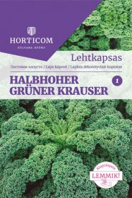Daržovių sėklos, HORTICOM kopūstai lapiniai, Halbhoher Grüner Krauser, 50 sėklų