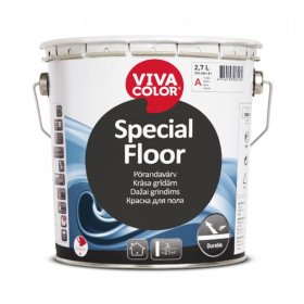 Grindų emaliniai dažai VIVACOLOR Special Floor, 2,7 l, A bazė, balti, blizgūs