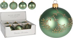 Eglutės žaisliukas, žalios sp., 4 skirtingi šakelių dizainai, 1 vnt., 100 mm