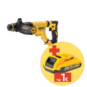 Akumuliatorinis perforatorius DEWALT DCH263NK, 18 V, smūgio jėga 3,0 J, lagaminas, be akumuliatorių ir kroviklio