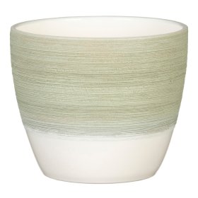 Kambarinis keraminis vazonas SCHEURICH Matcha Cream (950/14), žalsvos sp., vazono skersmuo 14 cm.