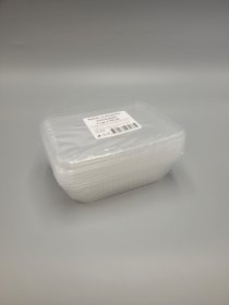 Šaldymo indeliai su dangteliu, 5 vnt., skaidrūs, 1000 ml