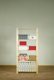 Sandėliavimo lentyna WAMAR B-18, 1700 x 800 x 283 cm., medinė, 5 lentynos su tarpais