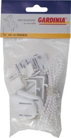 Mechanizmas su laikikliais ritininėms užuolaidoms GARDINIA, tvirtinimui ant lango