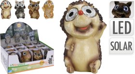 Sodo dekoracija SODO GYVŪNAI, šviečiančiomis akimis, 4 skirtingi dizainai, 8 x 7 x 12 cm.