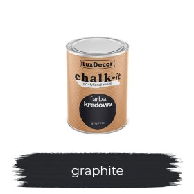 Kreidiniai dažai LUXDECOR Chalk-It, 125 ml, (08) Graphite