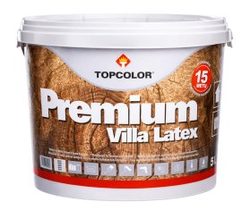 Medienos fasado dažai TOPCOLOR Premium Villa Latex, 5 l, baltos sp.