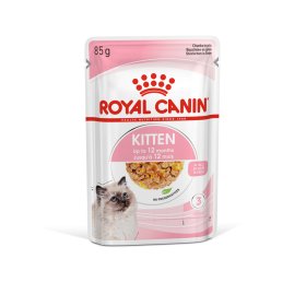 Konservuotas kačių ėdalas ROYAL CANIN, kačiukams (4-12 mėnesių amžiaus), ploni griežinėliai drebučiuose, 12 vnt. x 85 g