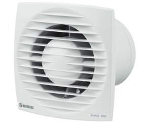 Buitinis ventiliatorius BLAUBERG Bravo100T, d100, su laikmačiu ir atbuliniu vožtuvu