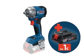 Akumuliatorinis veržliasukis BOSCH Professional GDS 18 V-350, SOLO, 18 V, be akumuliatoriaus ir kroviklio, 06019M5020