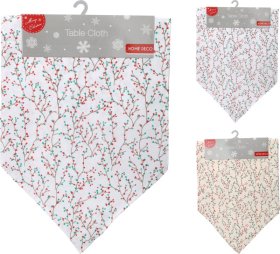 Stalo takelis, dekoruotas uogomis, 2 skirtingi dizainai, 150 cm