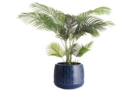 Keraminis lauko vazonas 4Living Trento, mėlynos sp., 38 x 38 x 31,5 cm.