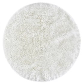 Kilimėlis ANDIAMO Alpa, 80 x 80 cm, apvalus, baltos spl., 100 % poliesteris, Kinija, 701982
