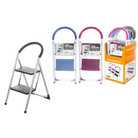 Dviejų pakopų kopetėlės TARMO, 29,5 x 54 x 82 cm, maks. svoris 150 kg, metalinės