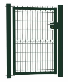 Segmentiniai tvoros varteliai HERVIN GARDEN, su užraktu Zn+dažyti, žali, 123x100 cm, 2 stulpai