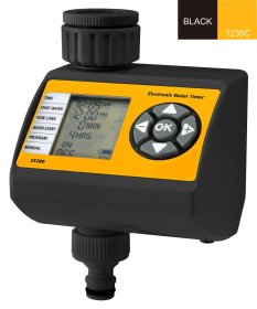 Elektroninis laikmatis HERVIN GARDEN+ HG-25260-5E, 1-os zonos klasikinis elektroninis laikmatis, galima laistymo trukmė nuo 1 iki 240 min, iš anksto nustatyta 11 dažnių