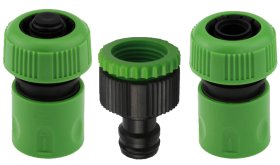 Jungčių komplektas HERVIN GARDEN MY-471C, 3/4" jungtis, 3/4" jungtis su vožtuvu, ½" - ¾" čiaupo jungtis