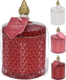 Kvapi žvakė, stiklinėje žvakidėje, didelė