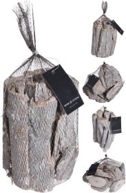 Medžio gabaliukai dekoravimui, pilki, 300 g