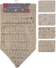 Kalėdinis stalo takelis, auksinės sp., 32 x 150 cm