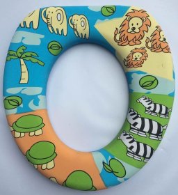 Klozeto dangtis BENEDOMO Wcsoftbaby, 28 x 29 x 8 cm, vaikiškas, minkštas,  įvairių piešinių