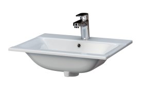 Praustuvas CERSANIT Ontario 60 Box, 60 x 44 cm, įleidžiamas, baldinis, su skyle maišytuvui, Lenkija, CCWF1006253419