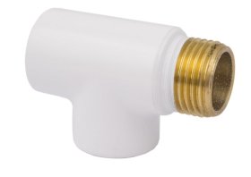 Kaitinimo elemento pajungimo trišakis CINI, 1/2, baltas