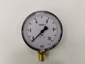 Manometras WIKA KFM, 100 R, G1/23", 991018, slėgis 0-10 bar