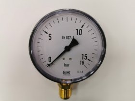 Manometras WIKA KFM, 100 R, G1/23", 991020, slėgis 0-16 bar