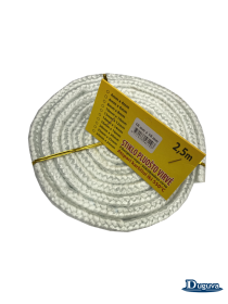 Krosnelės durų sandarinimo virvė, stiklo pluošo DUGUVA, 10 mm/2,5 m