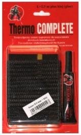 Krosnelės durų sandarinimo virvė stiklo pluošo DORTECH, 10 mm/2,5 m, klijai 20ml