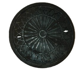 Kanalizacijos dangtis AO-500, d580/530, ketaus, apkrova - 5 t., svoris 28 kg