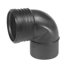 Betriukšmės kanalizacijos alkūnė WAVIN SiTech+, d75/87,5°, 215507587