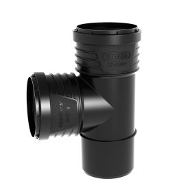 Betriukšmės kanalizacijos trišakis WAVIN SiTech+, d75/50/87,5°, 215607503