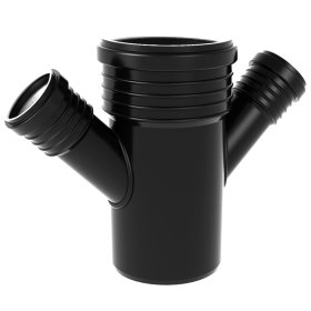 Betriukšmės kanalizacijos keturšakis WAVIN SiTech+, d110/50/50/45°, 215680002