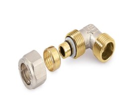 Alkūnė GENERAL FITTINGS, d18 x 1/2'', užveržiama/išorinis sriegis 88.04.130