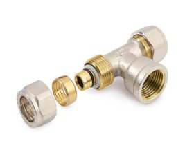 Trišakis GENERAL FITTINGS, d18 x 1/2'' x 18, užveržiamas/vidinis/užveržiamas 88.04.630