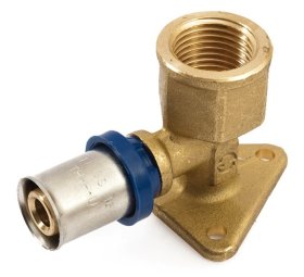 Presuojama alkūnė GENERAL FITTINGS, d18-1/2'', sieninė, 87.24.180