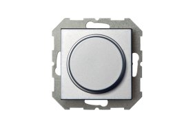 Šviesos reguliatorius LIREGUS Epsilon, įleidžiamas, metalo spalvos, ISR-005-01 E/Mt, LED 3-100W, 10-250W / b/r