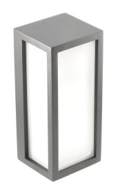 Lauko sieninis šviestuvas GTV Leo, E27, maks. 18W, IP54, grafito sp.