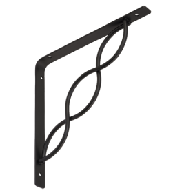 Lentynos laikiklis VELANO, WPRP 200 C 200x200 mm, juodos spalvos, DMX 5237