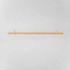 Karnizo bėgelis HESORA Su Furnitūra, Skersmuo 28 mm, ilgis 3,0 m, šviesios rudos spalvos