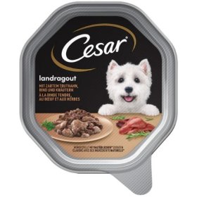 Konservuotas ėdalas šunims CESAR, su kalakutiena, jautiena ir žolelėmis, 150g