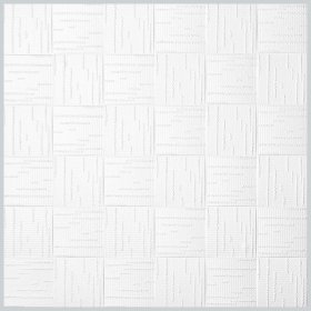 Klijuojamos lubų plokštės HOMESTAR Iris, spl. balta, 50x50cm., 2m2