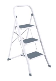 Kopėtėlės HERVIN EQUIPMENT, 3 pakopos, metalinės, spl pilka, 700 mm, SL-2123R-GREY