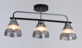 Pakabinamas šviestuvas BALTIK GAISMA K90561/3, E27, 3 x 60W, juodos sp., metalas+stiklas, 580 x 260 x 140 mm