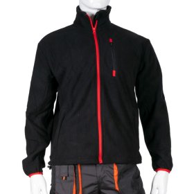 Džemperis HERVIN, su užtrauktuku, 100% poliesteris, M dydis, juoda spalva, WH237