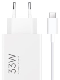 Telefono įkroviklis XIAOMI, 33W, Charging Combo, Type-A jungtis, EU, baltos sp., BHR9956EU